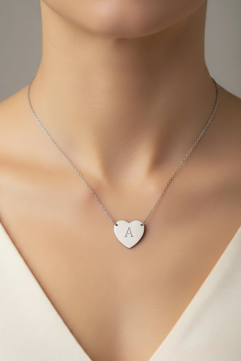 Heart Necklace (Engraving)