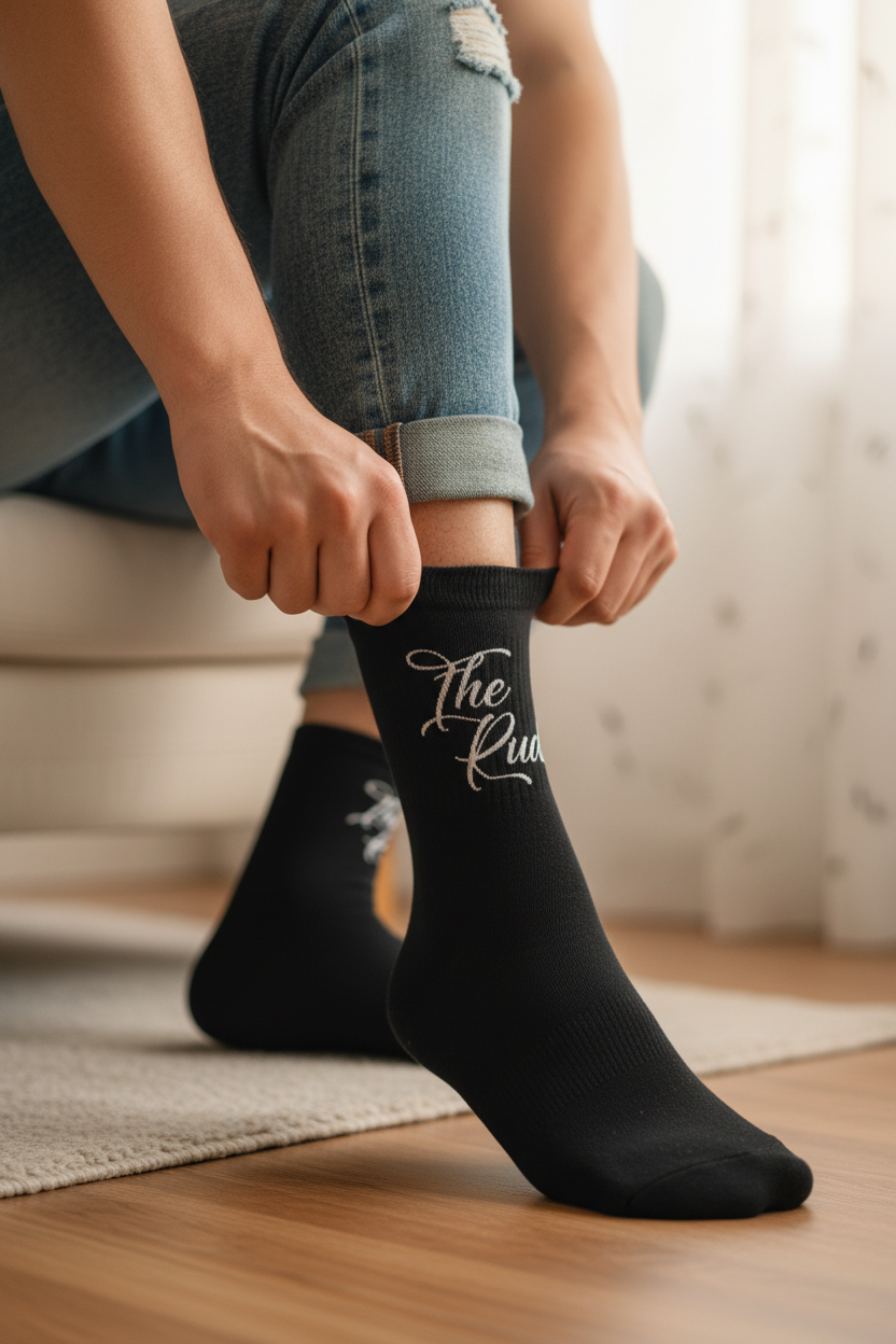 Unisex Padded Crew Socks (DTG)