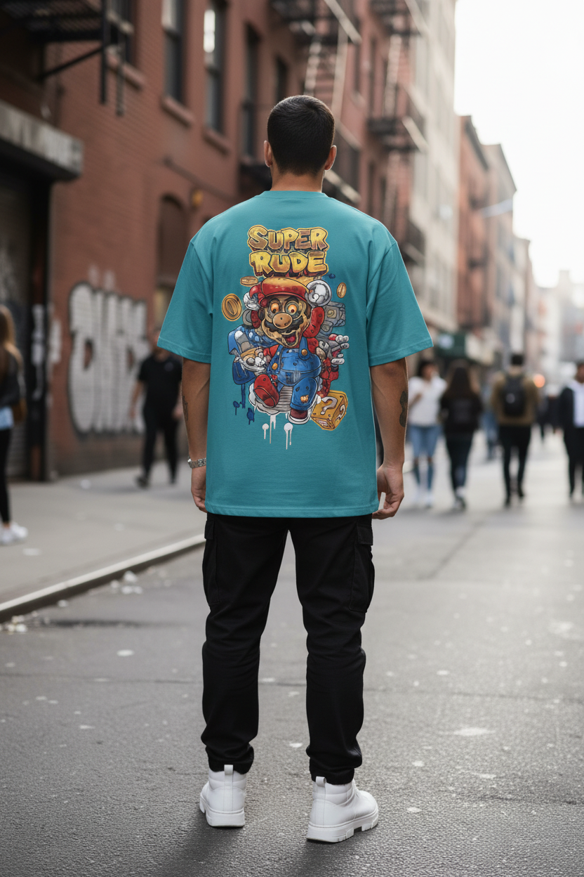 "Super Rude x Mario – Zombie Edition Tee"