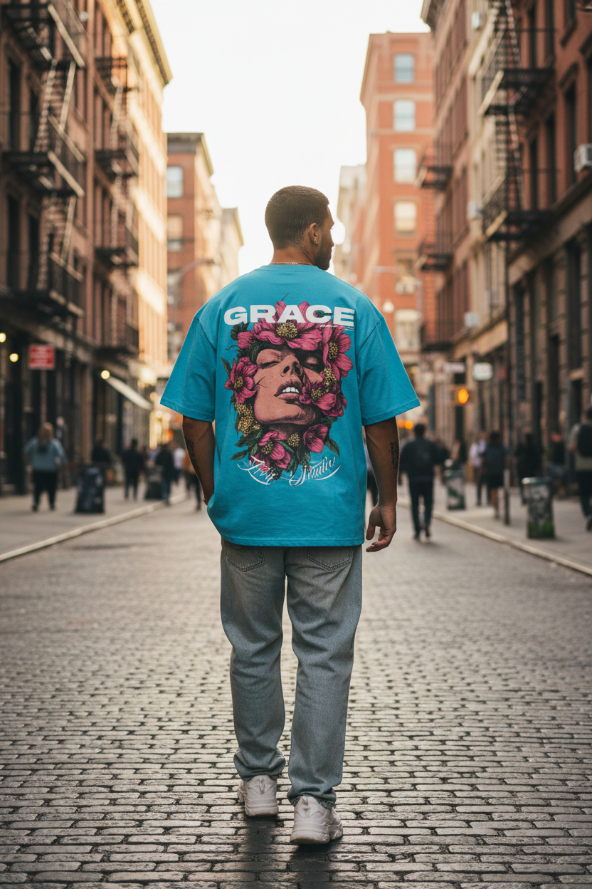GRACE Oversized T-Shirt — The Rude