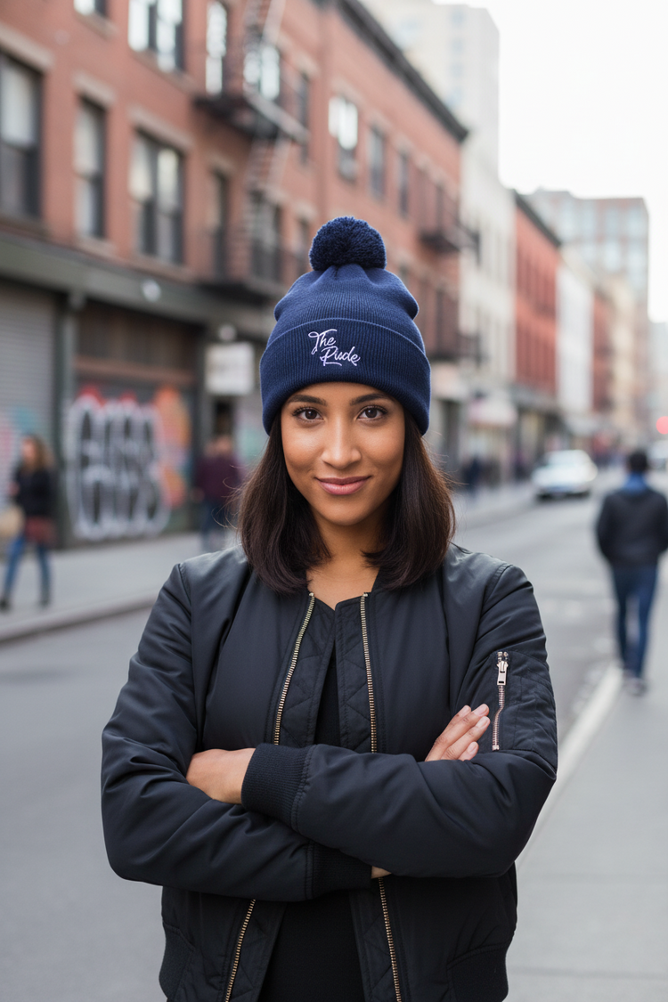"The Rude" PomPom Beanie