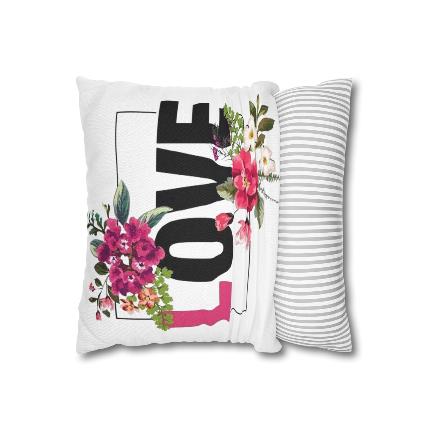 Spun Polyester Square Pillowcase