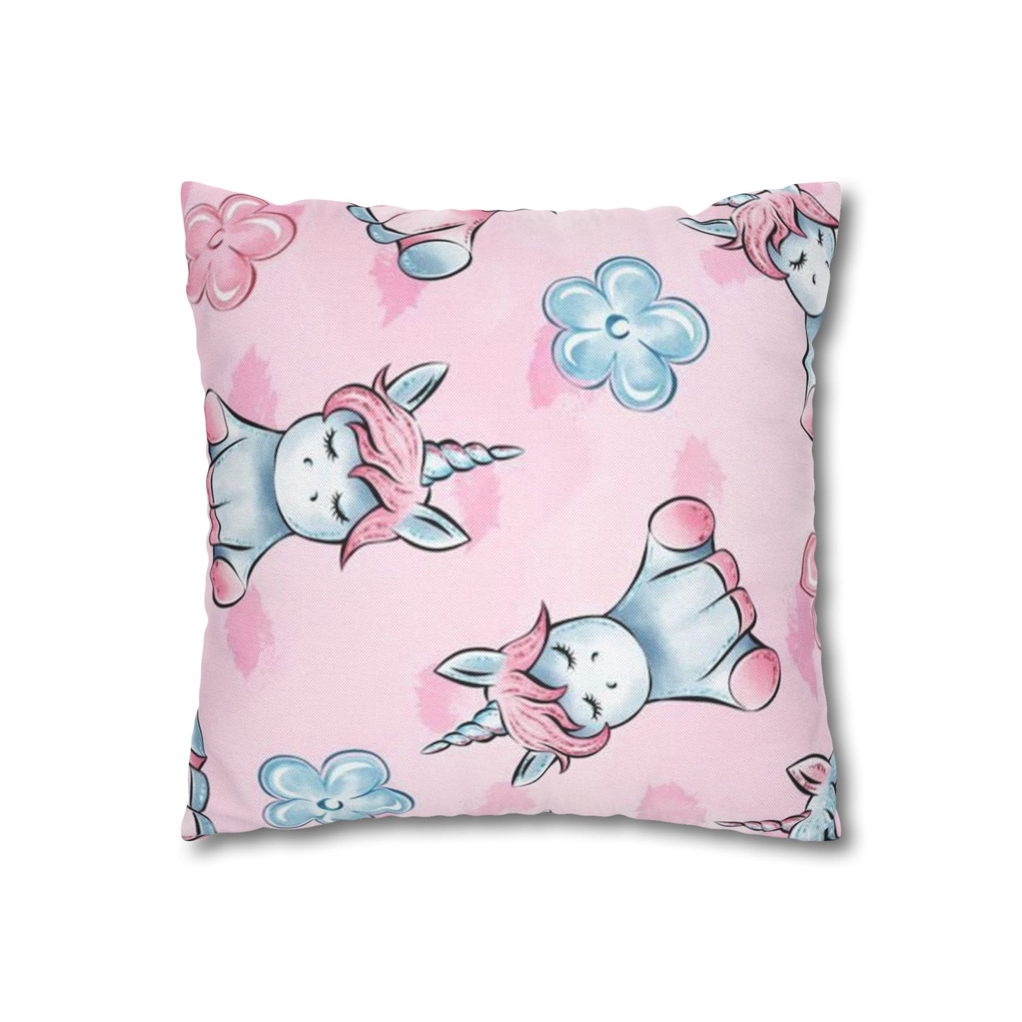 Spun Polyester Square Pillowcase