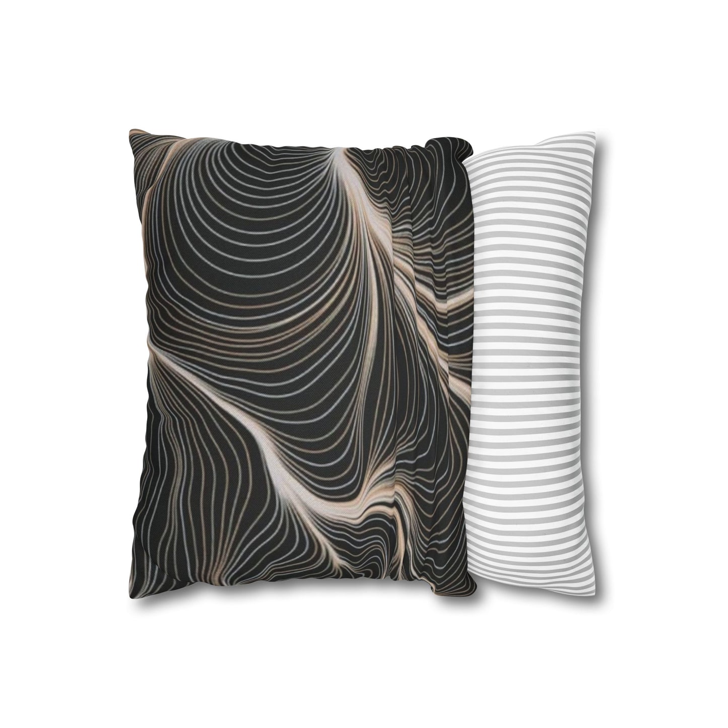Spun Polyester Square Pillowcase