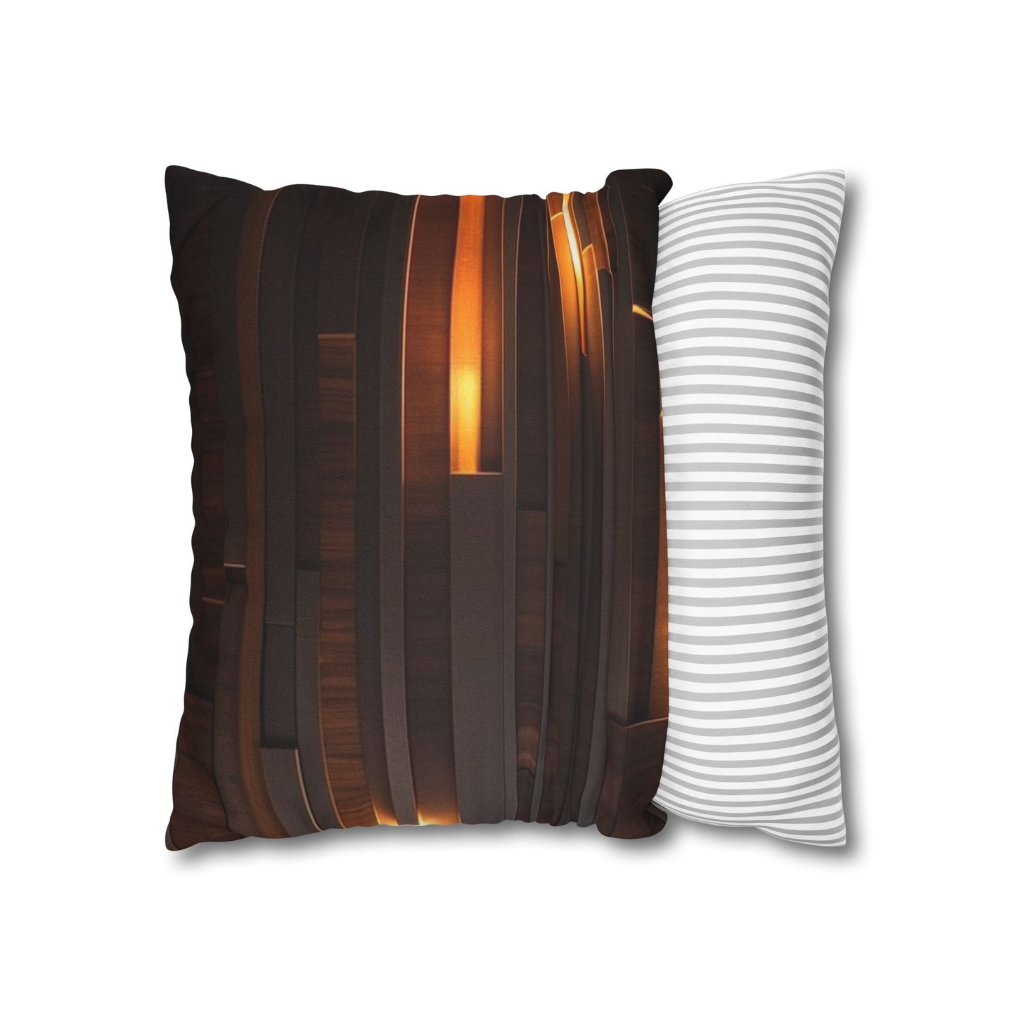 Spun Polyester Square Pillowcase