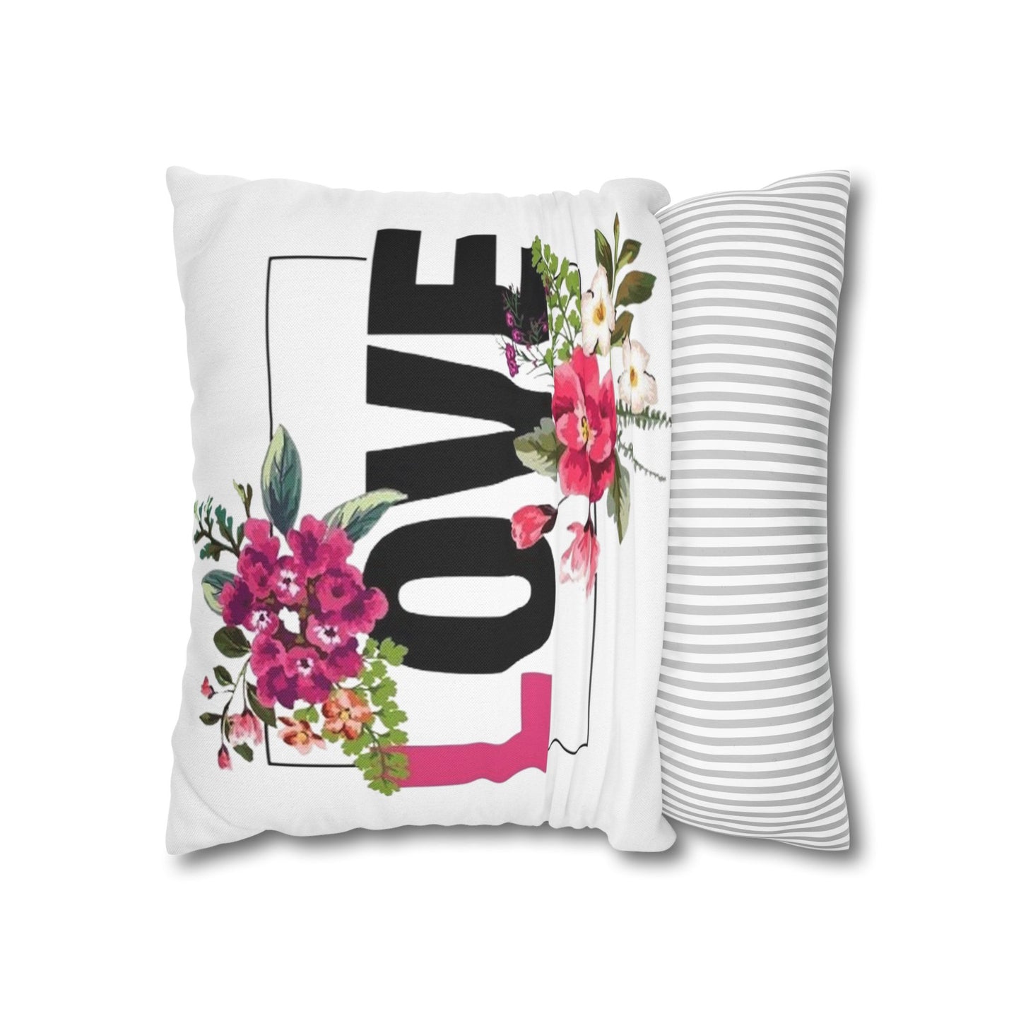 Spun Polyester Square Pillowcase