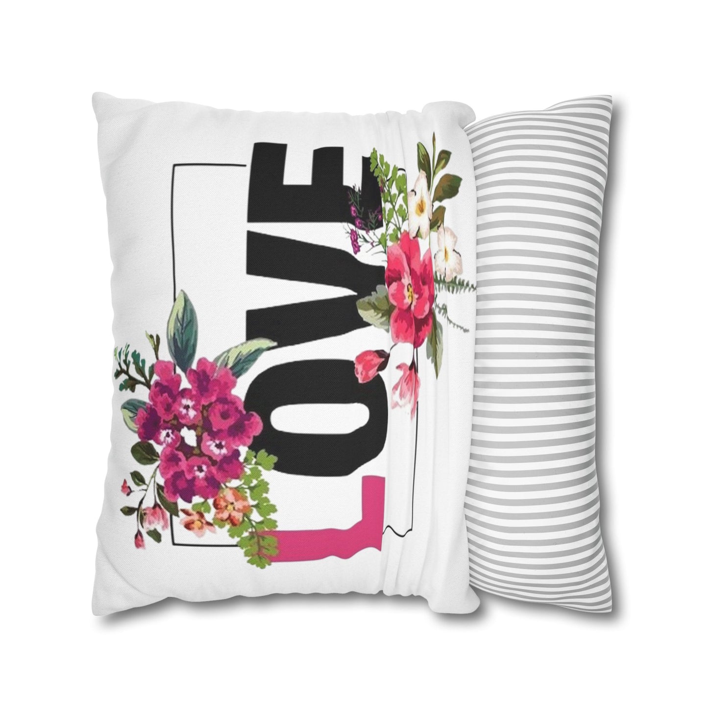 Spun Polyester Square Pillowcase
