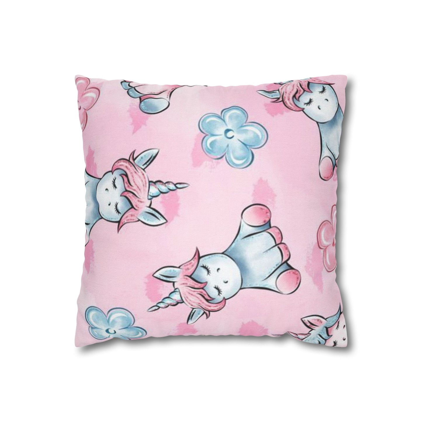 Spun Polyester Square Pillowcase
