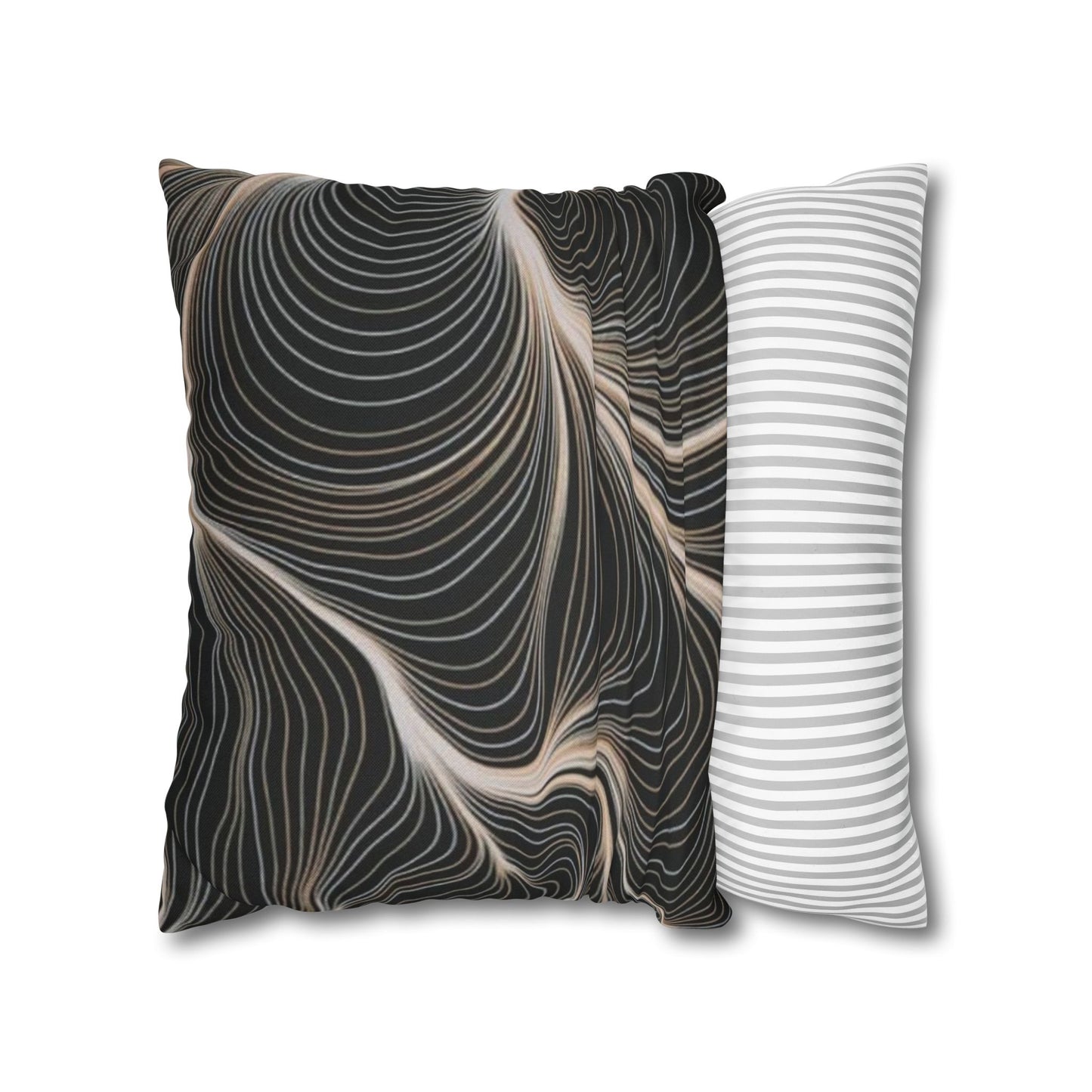 Spun Polyester Square Pillowcase