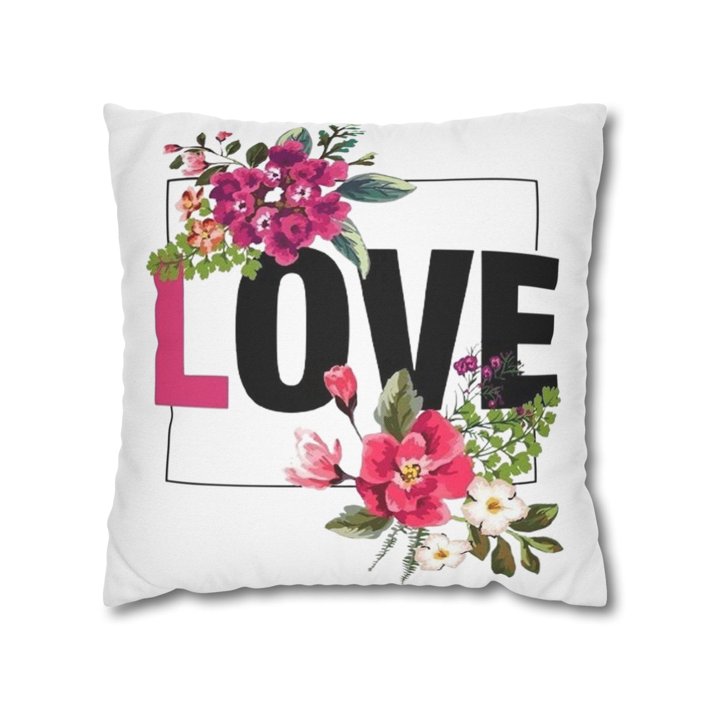 Spun Polyester Square Pillowcase