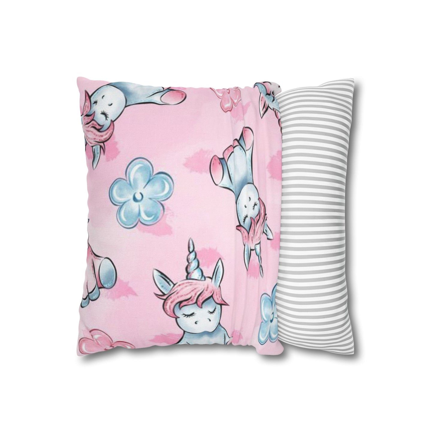 Spun Polyester Square Pillowcase