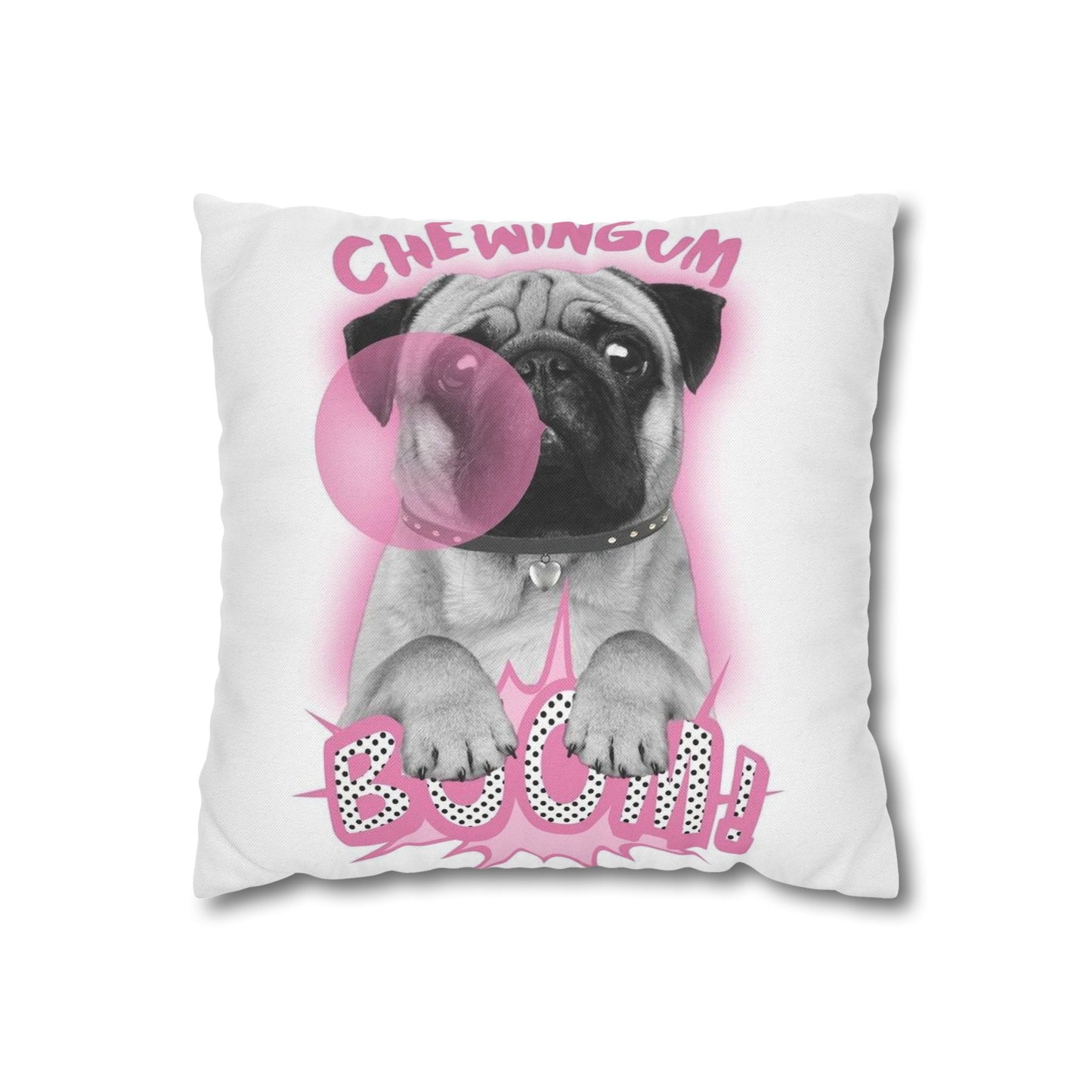 Spun Polyester Square Pillowcase