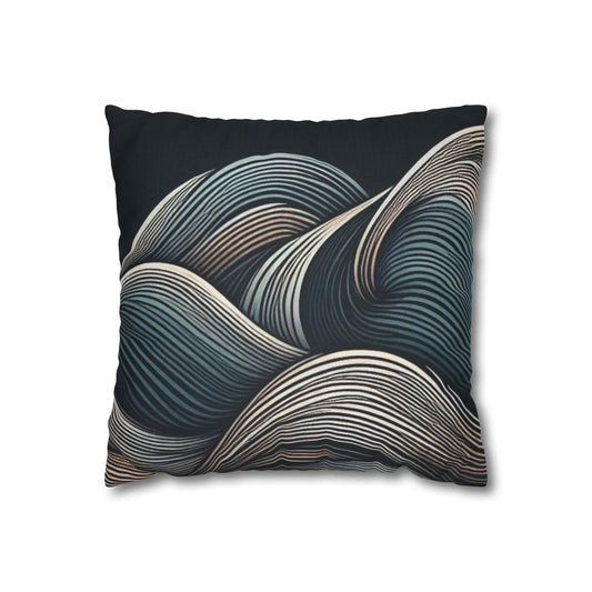 Spun Polyester Square Pillowcase