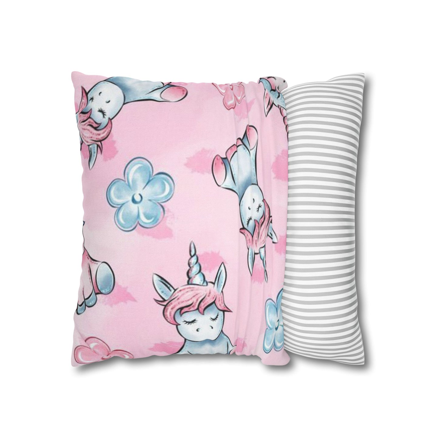 Spun Polyester Square Pillowcase