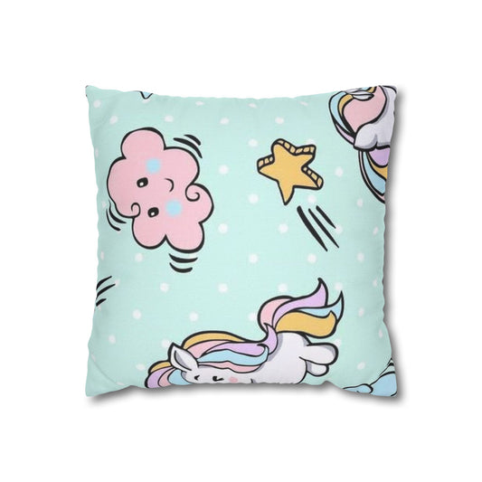 Spun Polyester Square Pillowcase