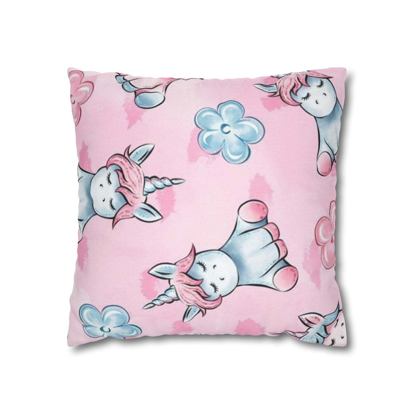 Spun Polyester Square Pillowcase