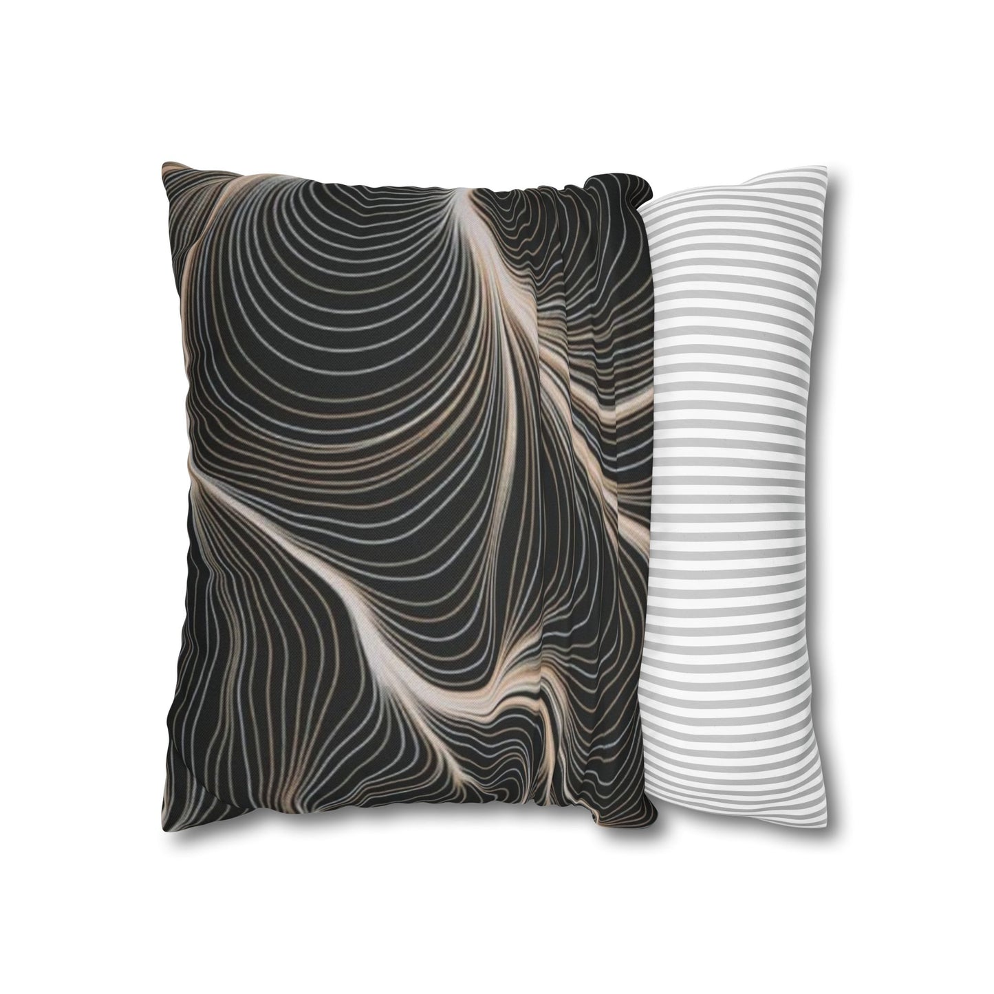 Spun Polyester Square Pillowcase