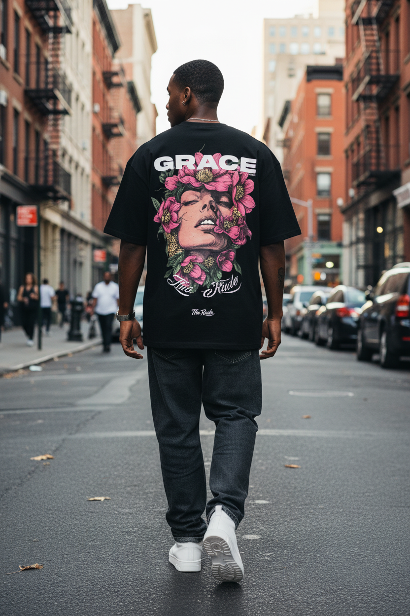 GRACE Oversized T-Shirt — The Rude