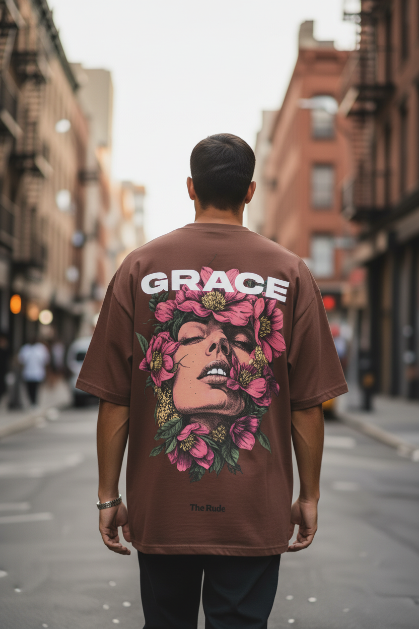 GRACE Oversized T-Shirt — The Rude