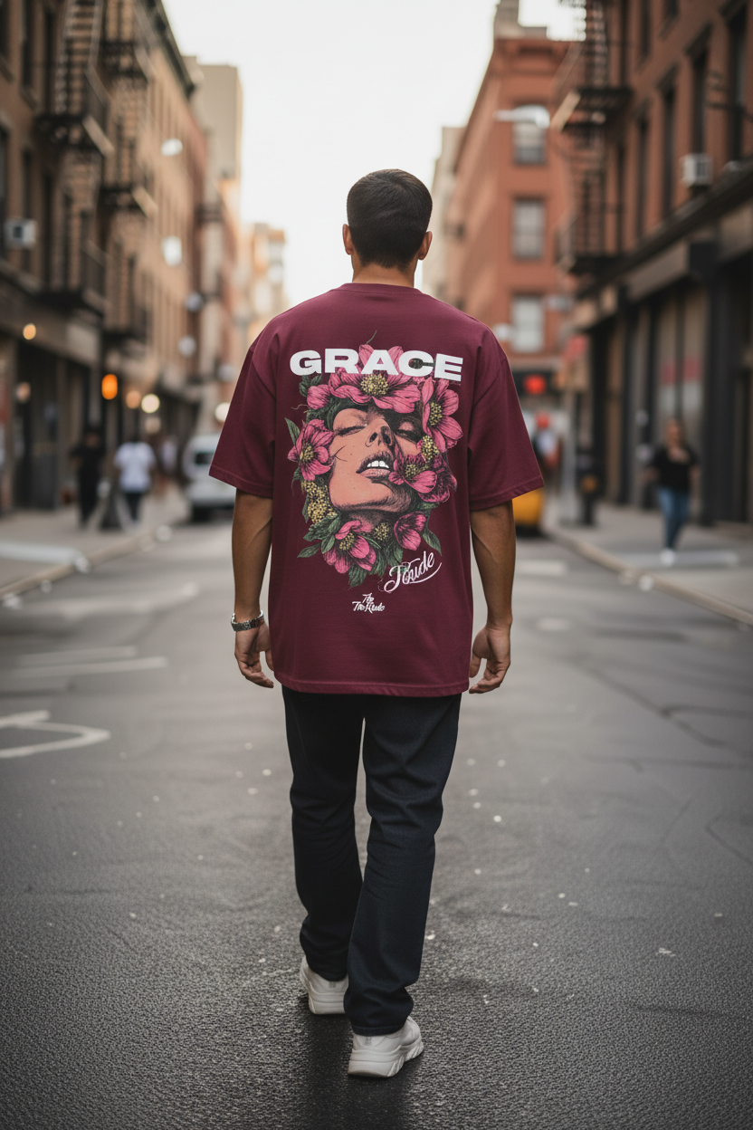 GRACE Oversized T-Shirt — The Rude