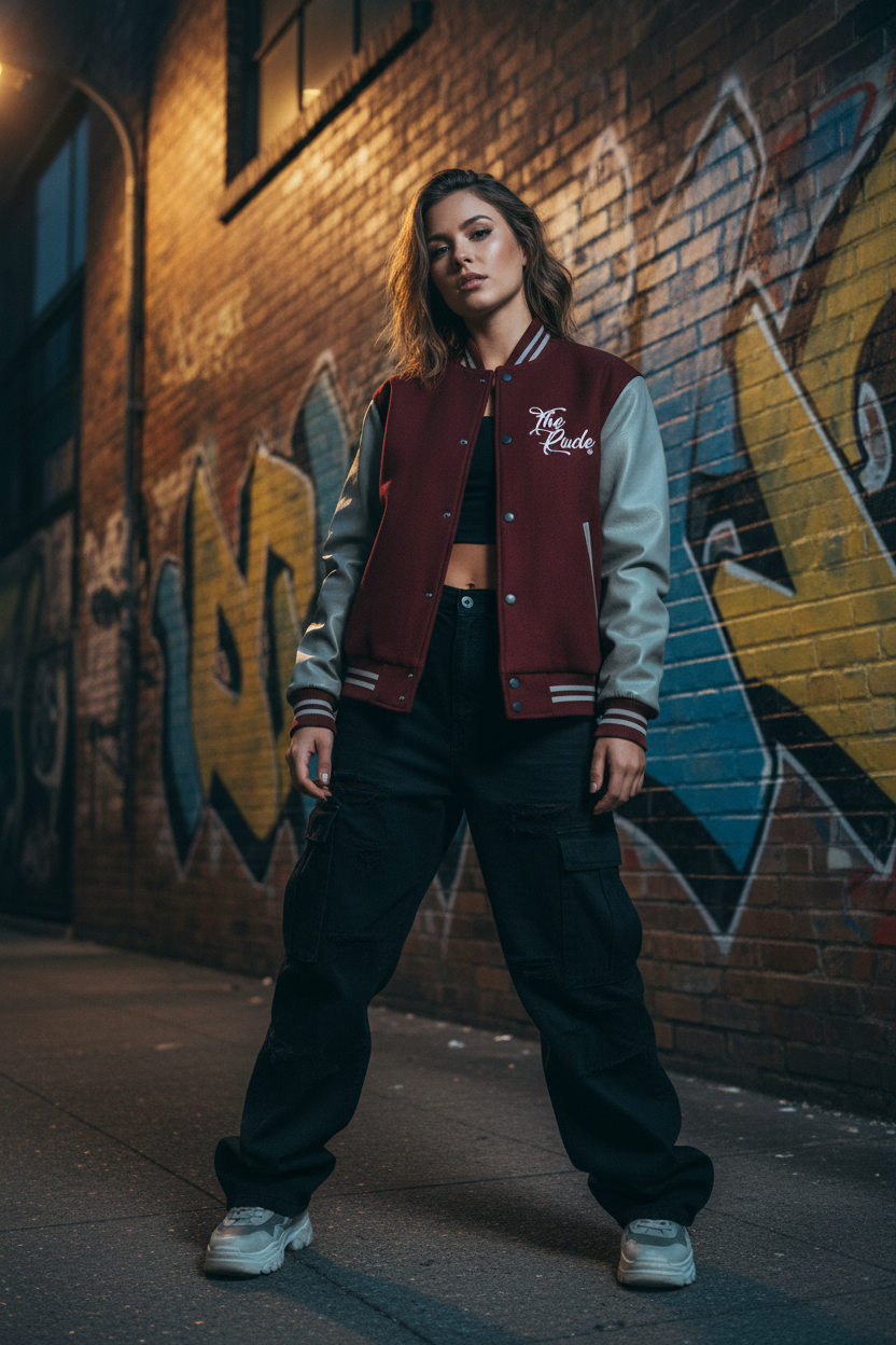 "The Rude" Man/Women Varsity Jacket