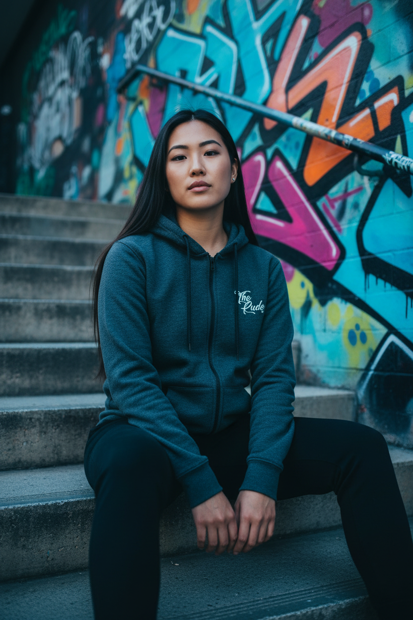 Women Heavy blend zip hoodie