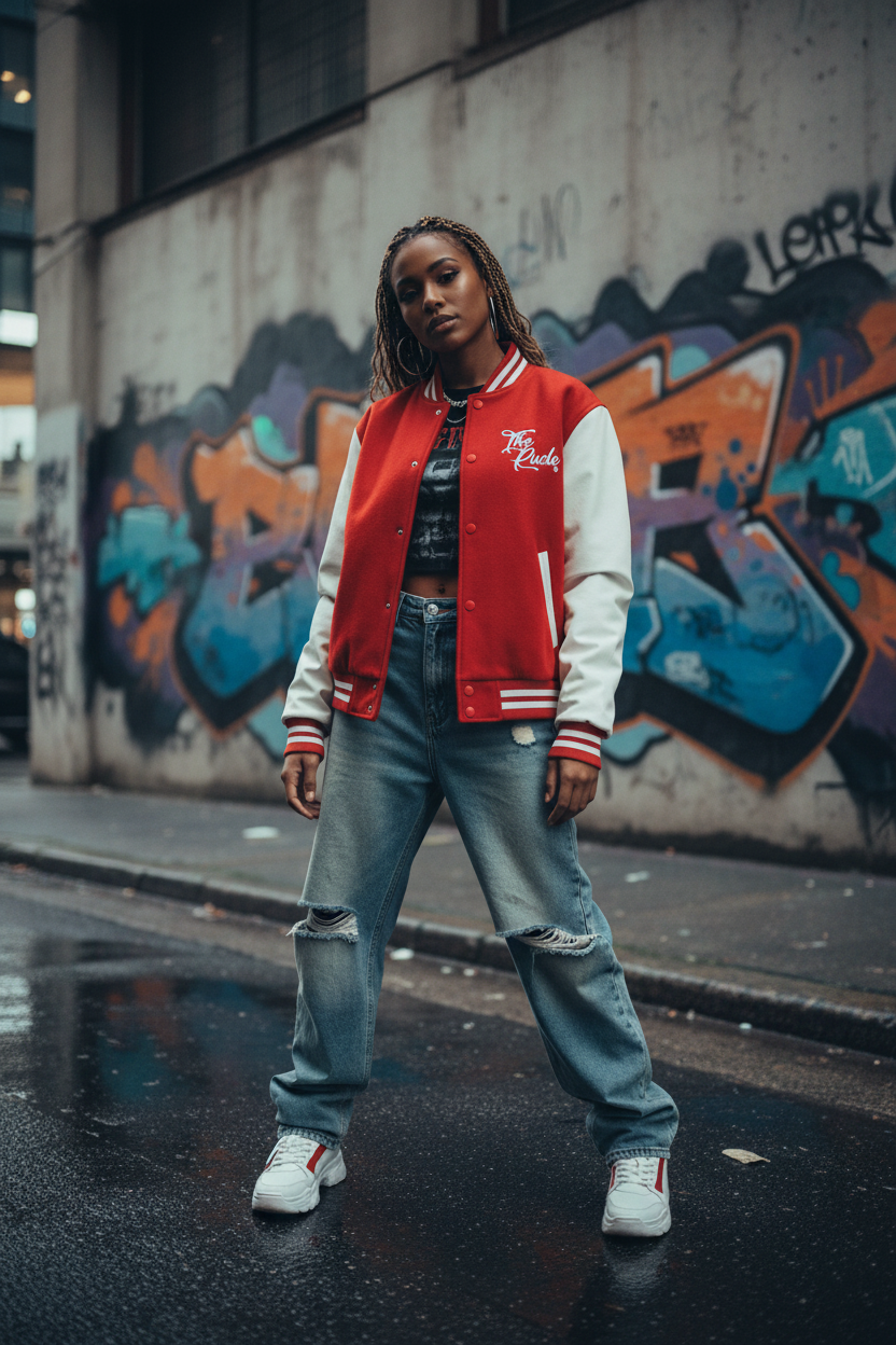 "The Rude" Man/Women Varsity Jacket