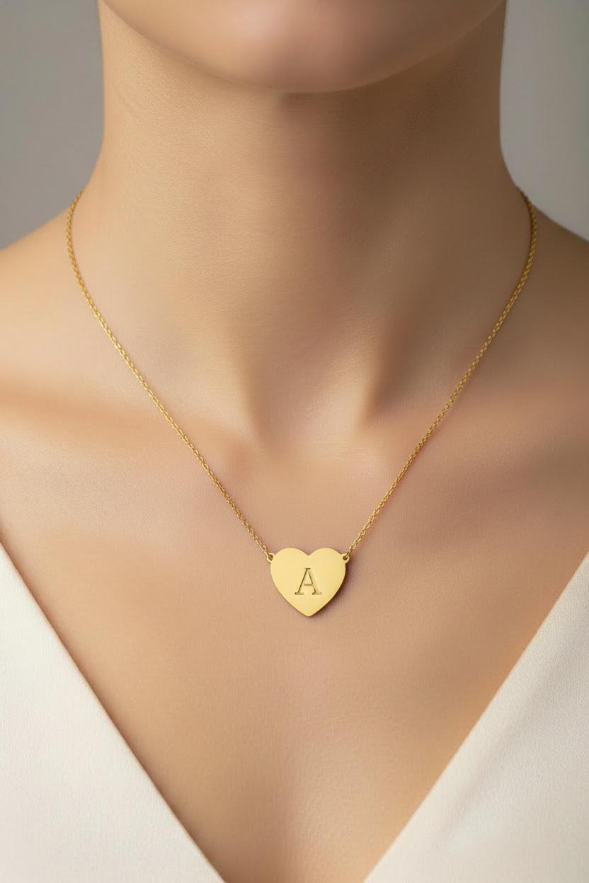 Heart Necklace (Engraving)