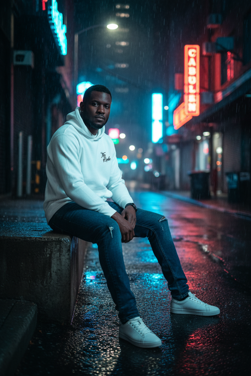 The Rude White Hoodie