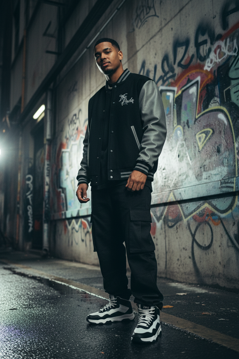 "The Rude" Man/Women Varsity Jacket