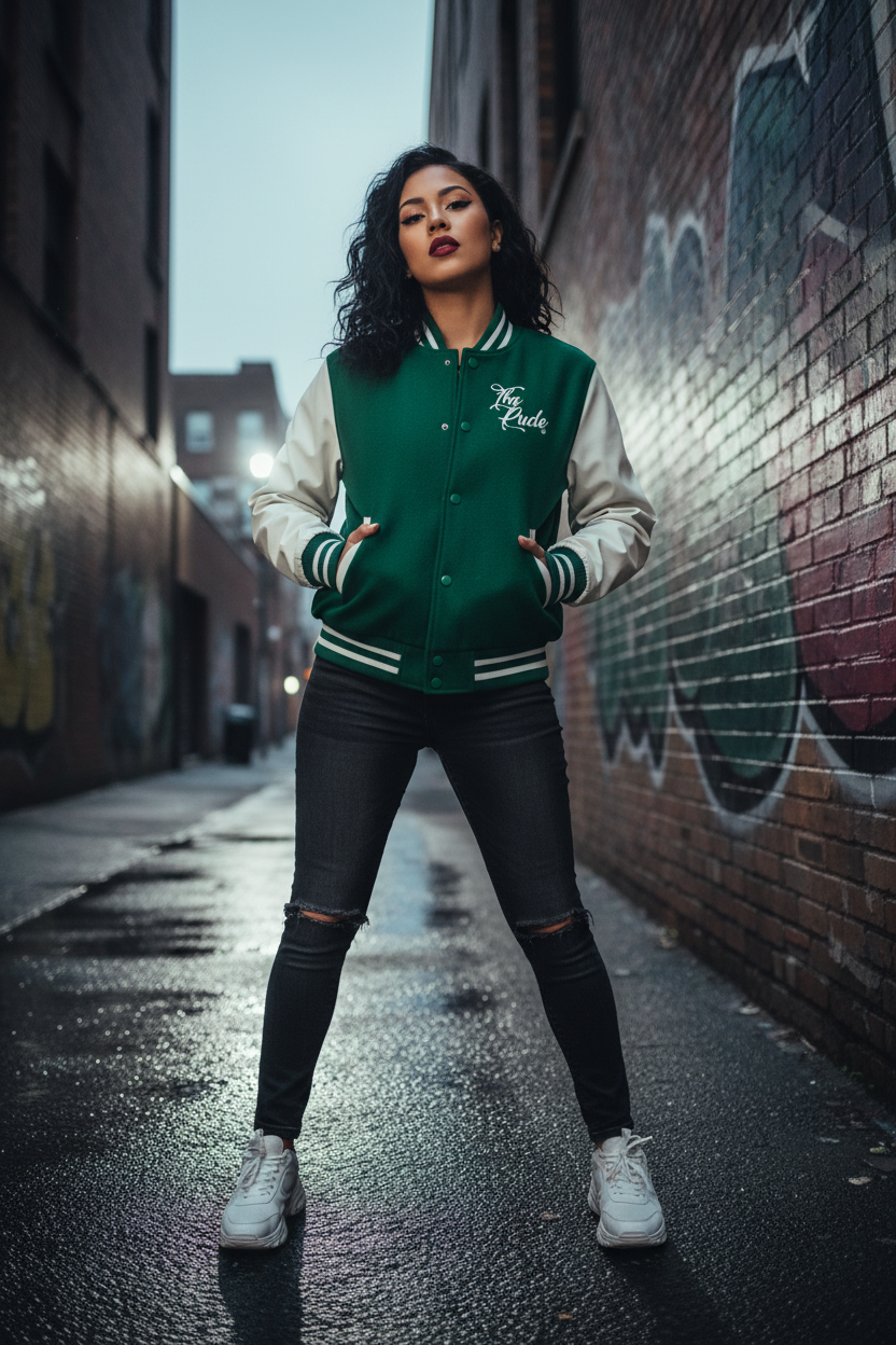 "The Rude" Man/Women Varsity Jacket