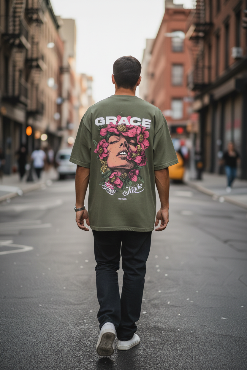 GRACE Oversized T-Shirt — The Rude