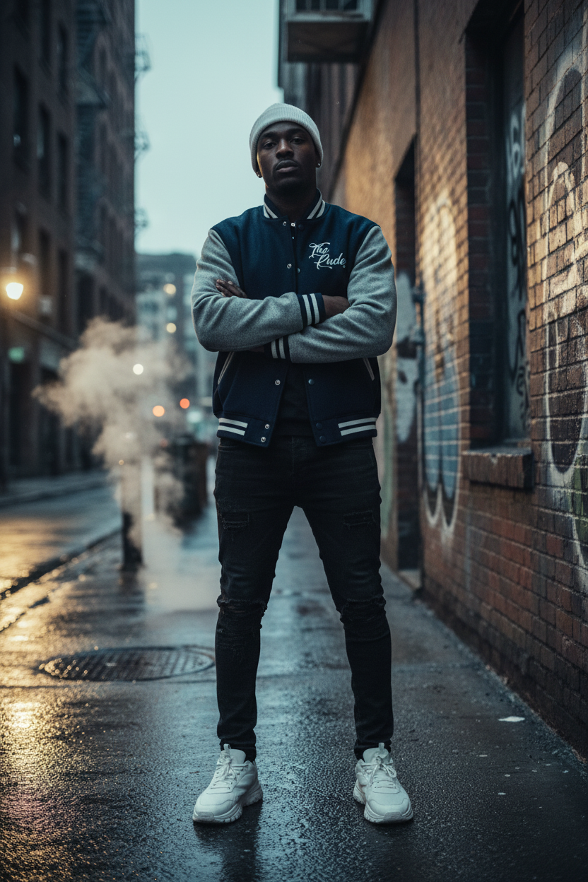 "The Rude" Man/Women Varsity Jacket