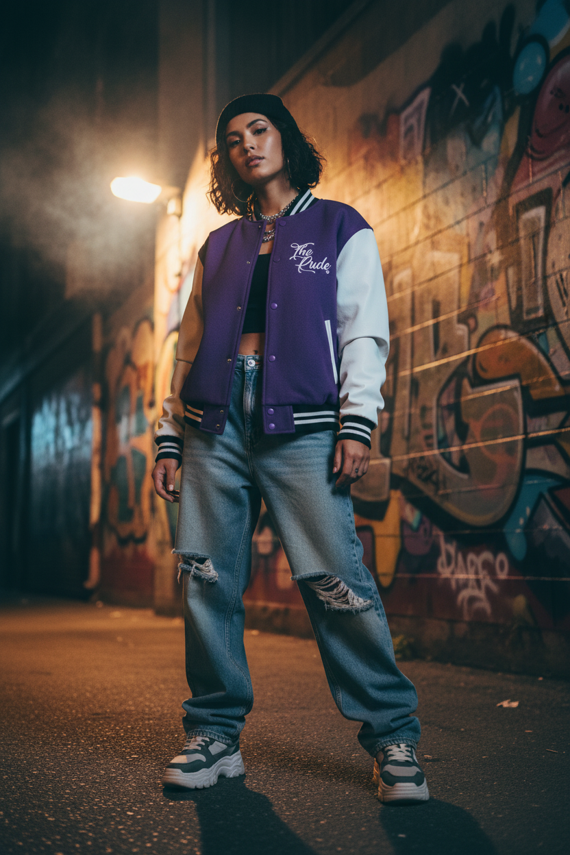 "The Rude" Man/Women Varsity Jacket