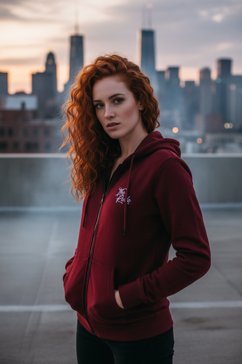 Women Heavy blend zip hoodie