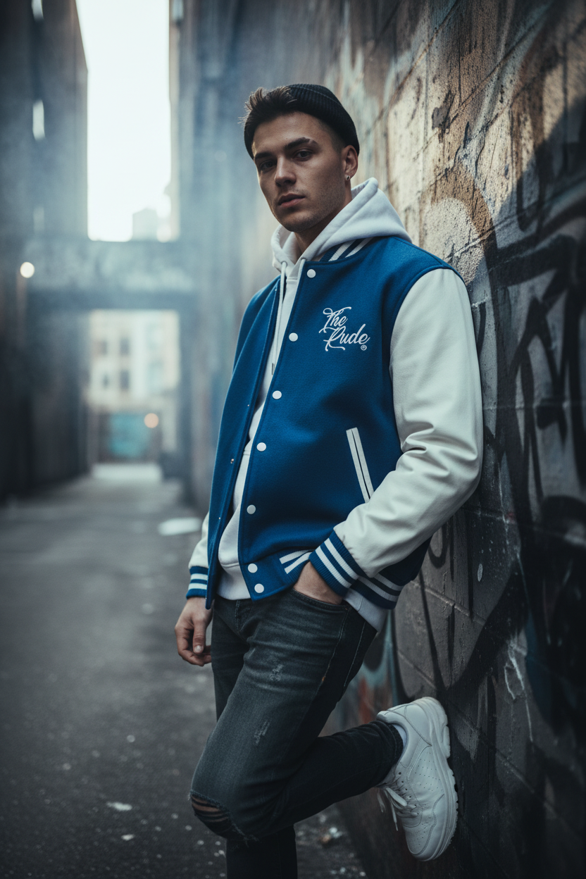 "The Rude" Man/Women Varsity Jacket