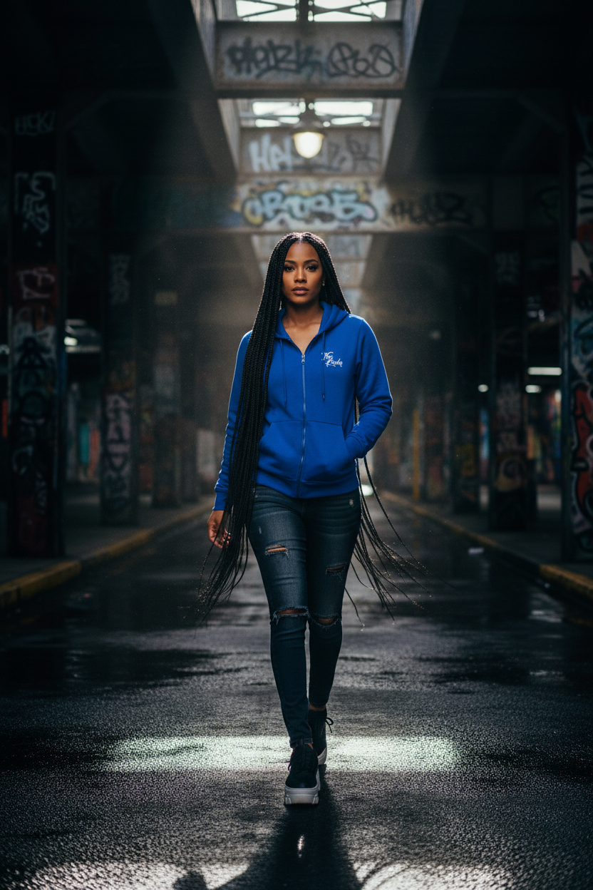 Women Heavy blend zip hoodie