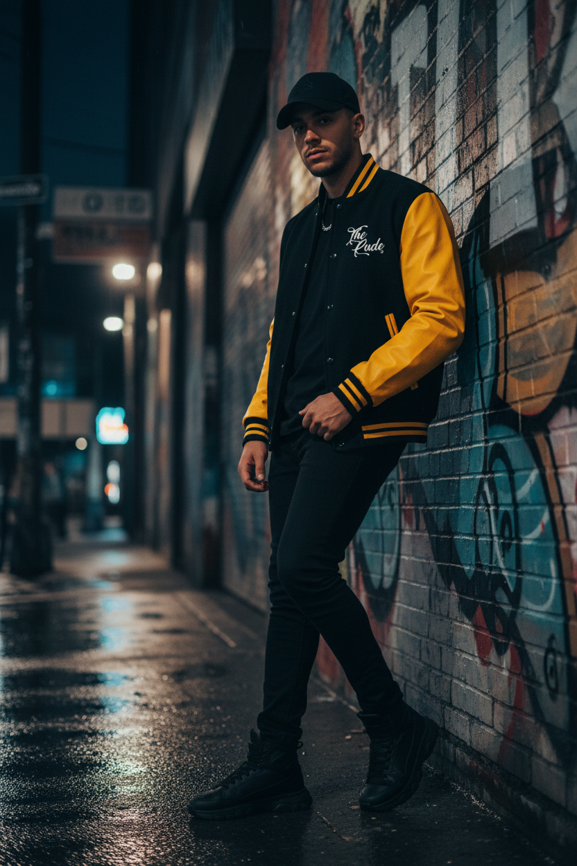"The Rude" Man/Women Varsity Jacket