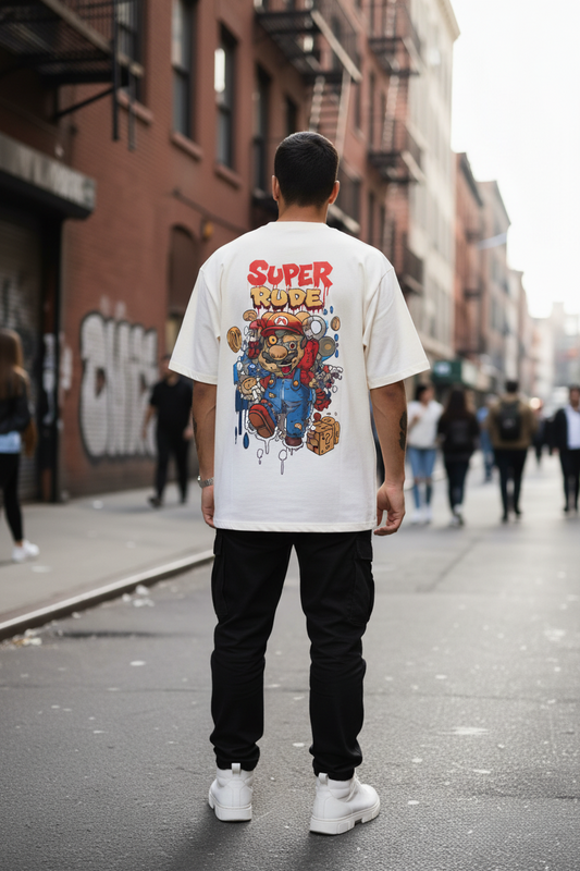 "Super Rude x Mario – Zombie Edition Tee"