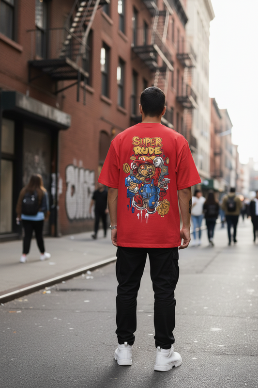 "Super Rude x Mario – Zombie Edition Tee"