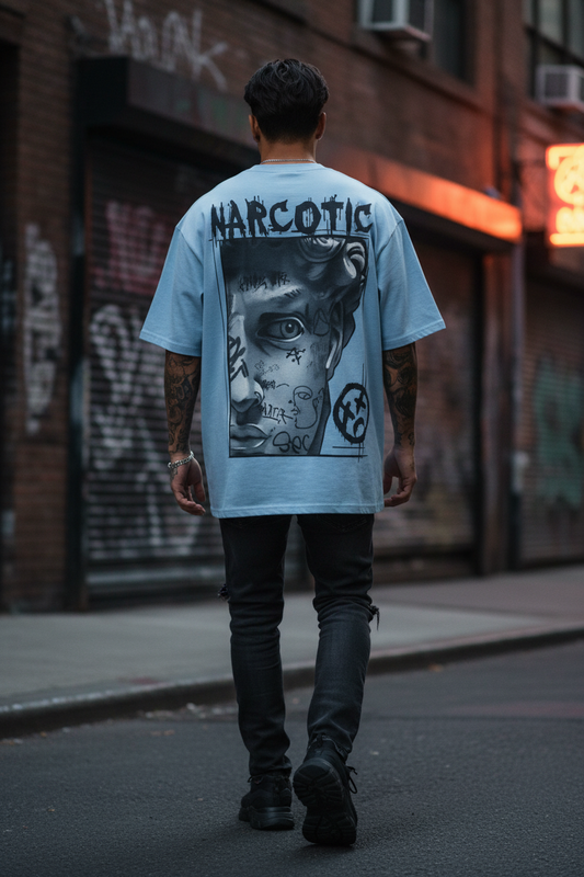 "The Rude Face – Dark Art Oversized Tee"