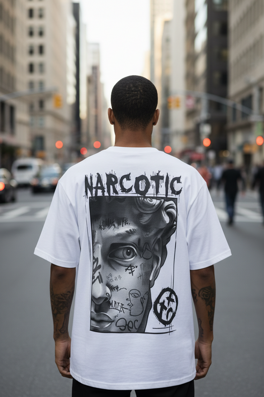 "The Rude Face – Dark Art Oversized Tee"
