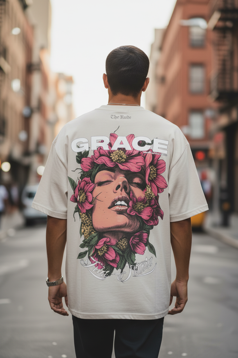 GRACE Oversized T-Shirt — The Rude