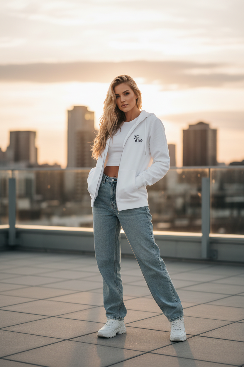 Women Heavy blend zip hoodie